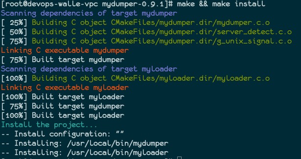 mydumper-make-install